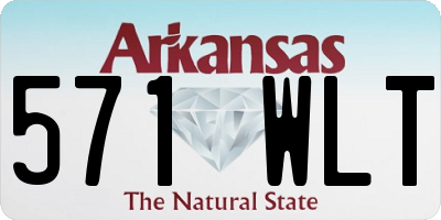 AR license plate 571WLT