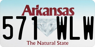 AR license plate 571WLW