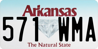 AR license plate 571WMA