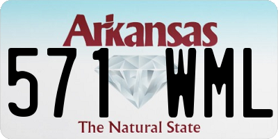 AR license plate 571WML