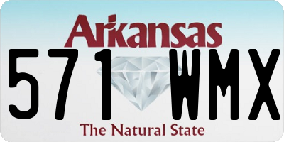 AR license plate 571WMX