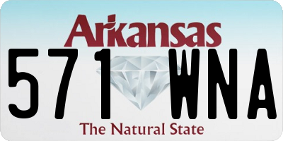 AR license plate 571WNA