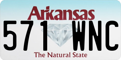 AR license plate 571WNC