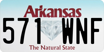 AR license plate 571WNF