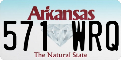 AR license plate 571WRQ