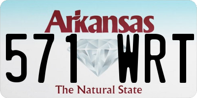 AR license plate 571WRT