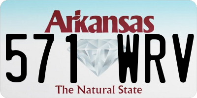 AR license plate 571WRV