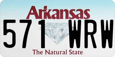 AR license plate 571WRW