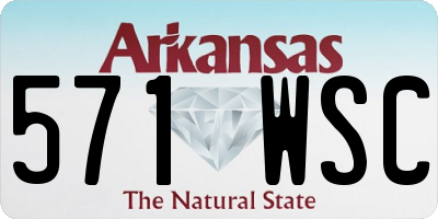 AR license plate 571WSC