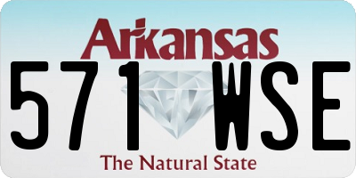AR license plate 571WSE