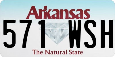 AR license plate 571WSH
