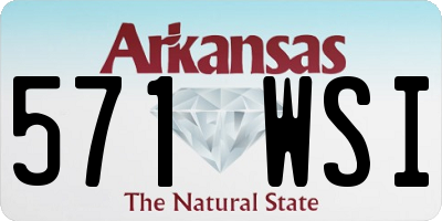 AR license plate 571WSI