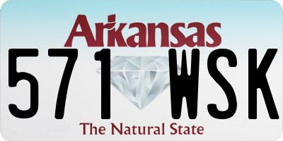 AR license plate 571WSK