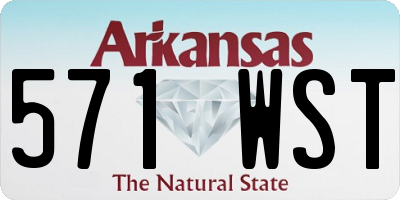 AR license plate 571WST