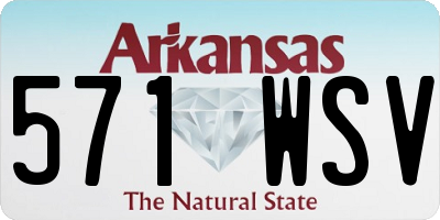 AR license plate 571WSV