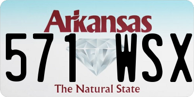 AR license plate 571WSX