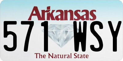 AR license plate 571WSY