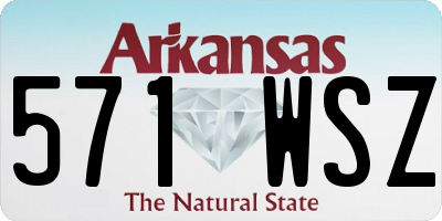 AR license plate 571WSZ