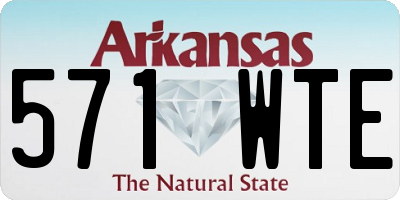 AR license plate 571WTE