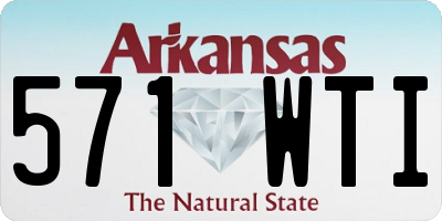 AR license plate 571WTI