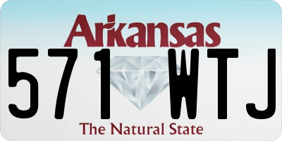 AR license plate 571WTJ