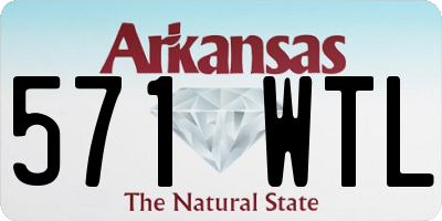 AR license plate 571WTL