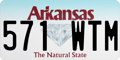 AR license plate 571WTM