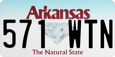 AR license plate 571WTN