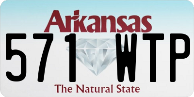 AR license plate 571WTP