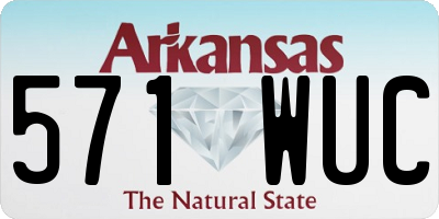 AR license plate 571WUC