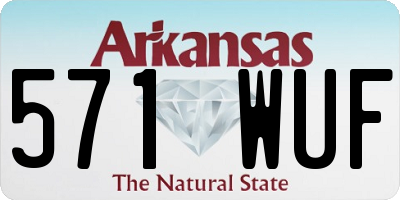 AR license plate 571WUF
