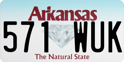AR license plate 571WUK