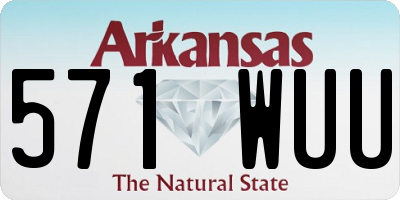 AR license plate 571WUU