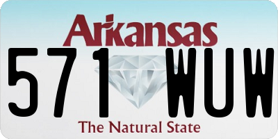 AR license plate 571WUW