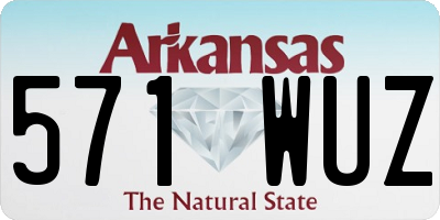 AR license plate 571WUZ