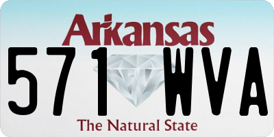AR license plate 571WVA