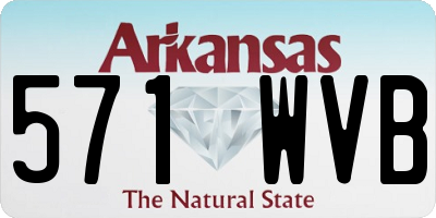 AR license plate 571WVB