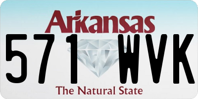 AR license plate 571WVK