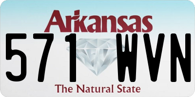 AR license plate 571WVN