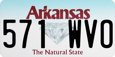 AR license plate 571WVO