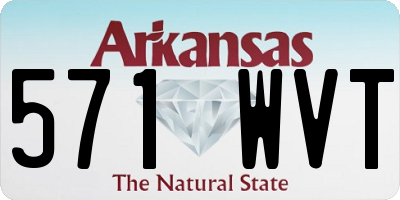 AR license plate 571WVT