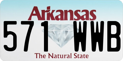 AR license plate 571WWB