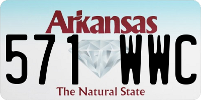 AR license plate 571WWC