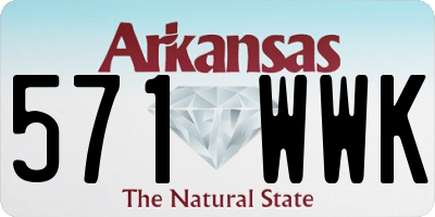 AR license plate 571WWK