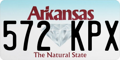 AR license plate 572KPX