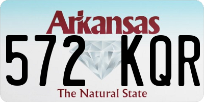 AR license plate 572KQR