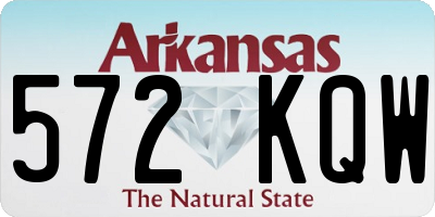 AR license plate 572KQW