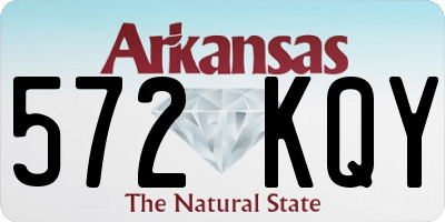 AR license plate 572KQY
