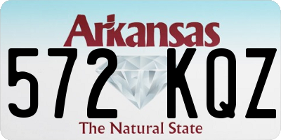 AR license plate 572KQZ