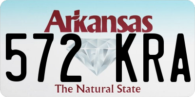 AR license plate 572KRA